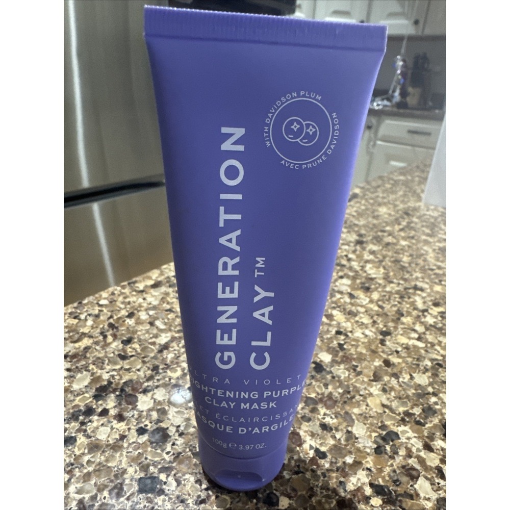 Generation Clay Ultra Violet Brightening Purple‎ Clay Mask 100g / 3.97oz NIB $39